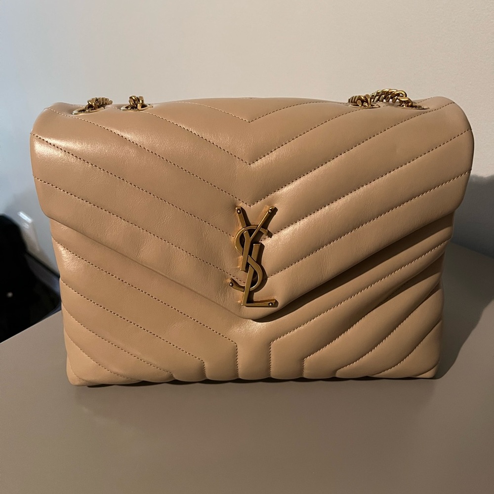 YSL Lou Lou bag beige Medium Size